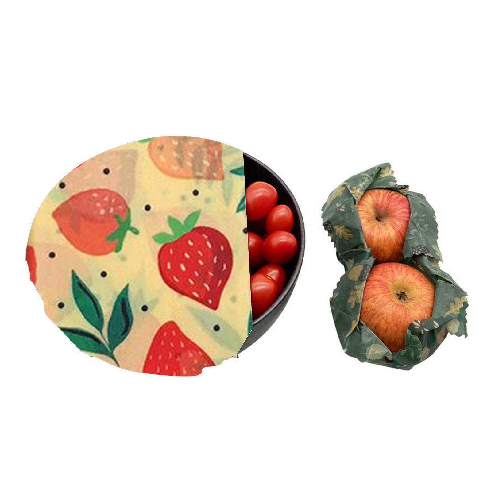 Beeswax Food Cover - 4x Involucri per Alimenti in Cera