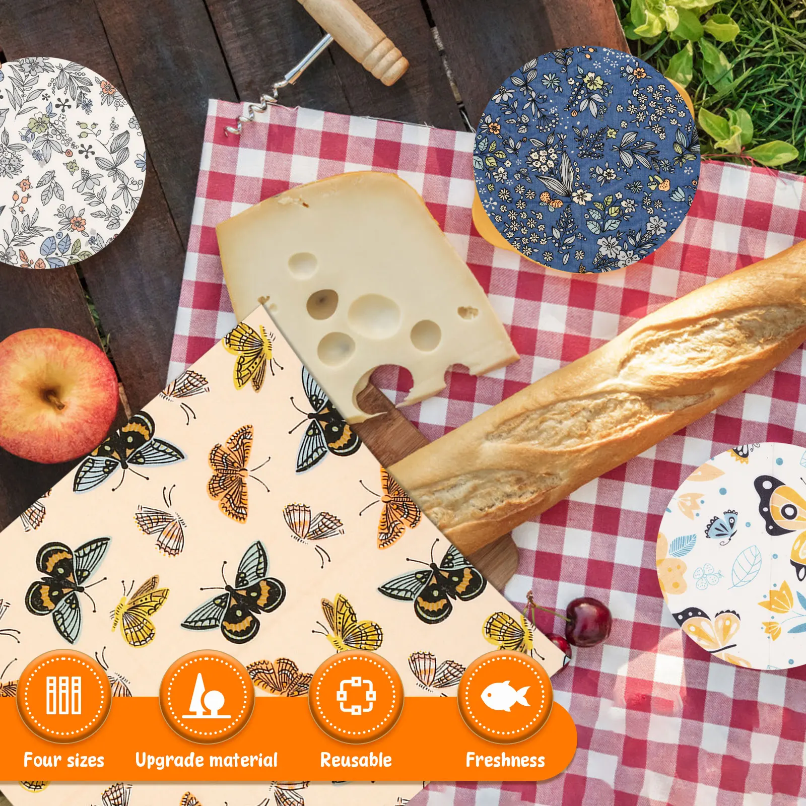 Set di 11 Involucri per Alimen - Beeswax Food Cover recensione e prezzo