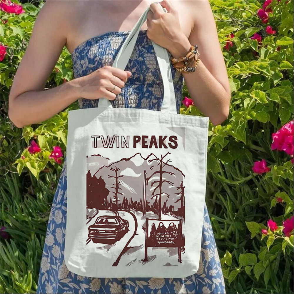 Borse tote in tela Twin Peaks  - Sustainable Living Zero Waste recensione e prezzo